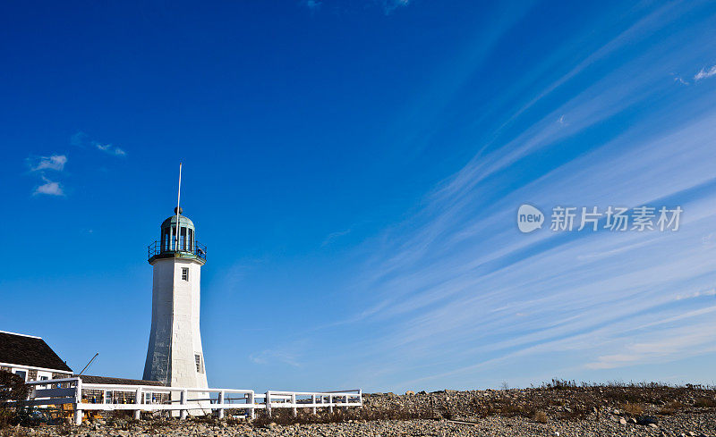 Scituate Light上空的卷云